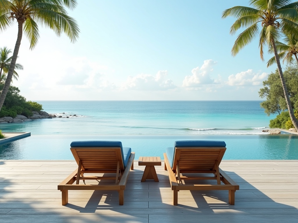Sun Lounger Pair